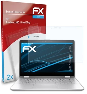 atFoliX 2x Screen Protector for HP Pavilion x360 14-ba102ng clear - Picture 1 of 9