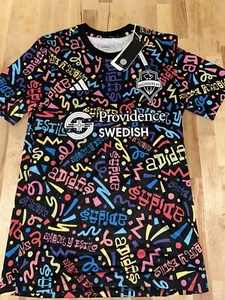ADIDAS MENS MLS  REPLICA HISPANIC HERITAGE NIGHT JERSEY SEATTLE SOUNDERS SMALL - Picture 1 of 4