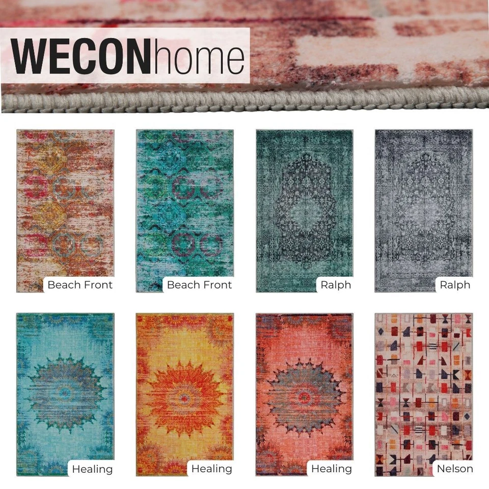 Badteppich Badematte Badvorleger Duschvorleger Badezimmerteppich Vintage Muster - Bild 1 von 1