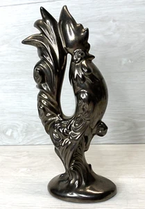 Mid Century Modern Pottery 11.5" Rooster Sculpture Figurine 1960's - Picture 1 of 14