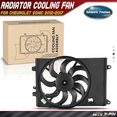 Radiator Cooling Fan Assembly with Shroud for Chevrolet Sonic 2012-2017 L4 1.8L - Image 1 of 4