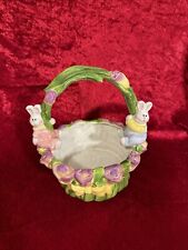 Vintage Easter Basket Made Of Ceramic 