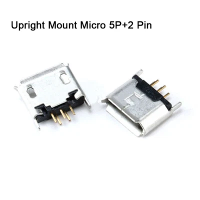  ALL Micro USB Type-B Miniusb 5 P Female Socket SMD DIP SMD 5 Pin Jack Connector - Image 1 of 4