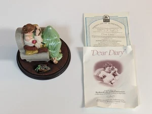 Dear Diary Figurine, Rockwell's Beautiful Dreamers, Excellent Condition with Box - Picture 1 of 11