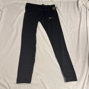 Nike Power Dri-fit Running Tight, Full Length Women Sz Medium Back Zipper Pocket - Picture 1 of 19
