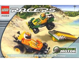 LEGO Racers: Maverick Sprinter & Hot Arrow- 4594 *NEVER OPENED*
