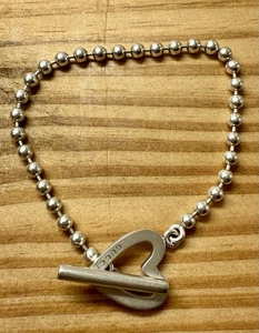 Gucci Heart Bracelet Sterling Silver - Picture 1 of 4