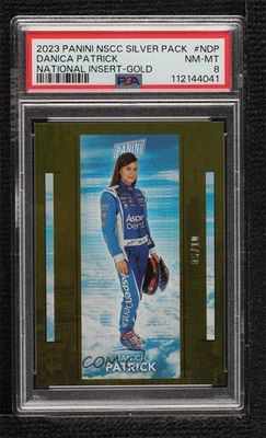 2023 Panini National Convention National Gold /10 Danica Patrick #N-DP PSA 8 - Image 1 of 2