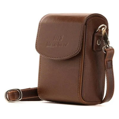 Leather Camera Case with Strap, Compatible with Canon PowerShot S120, Nikon C... - Image 1 of 4