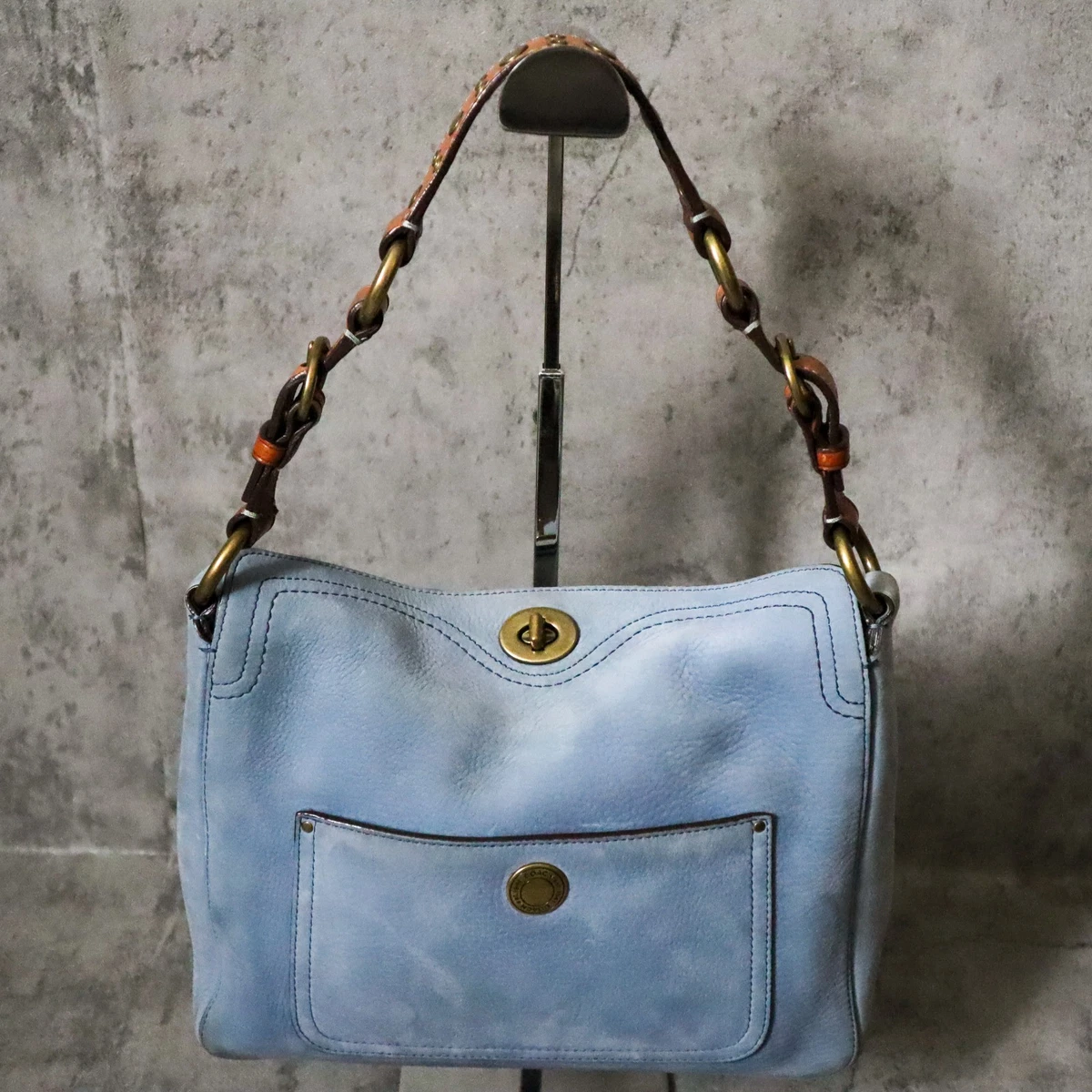 Coach Turn Lock Suede Exterior Bags & Handbags for Women for sale