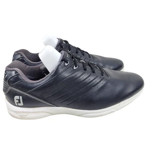 Footjoy FJ ARC SL Spikeless Leather Golf Shoes Mens 12 M Black White 59702 - Picture 1 of 8