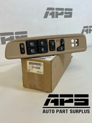 NEW Genuine GM 15114265 Window/Lock Switch Assembly For GMC Envoy 2005  Cashmere - Image 1 of 4
