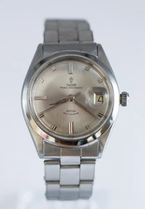 Tudor Prince Watch Oysterdate 7966 Steel 34mm Automatic Silver Dial Vintage - Picture 1 of 10
