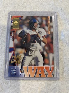 Collector's Edge 1995 etiqueta negra oro 22 k John Elway #59 patio - Imagen 1 de 2
