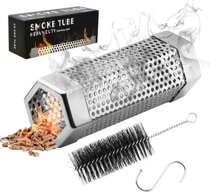 Räucherrohr, Edelstahl Pellet Räucherrohr für Cold Smoker, 5 Stunden Billo - Bild 1 von 5