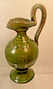 VINTAGE SIGNIERTER BOBBY FERGUSON GILLSVILLE, GA GRÜN BESCHRIFTETER KRUG - Bild 1 von 11