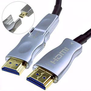 Cable Óptico Activo HDMI 2.0 Desmontable 4K Instalación En Pared 10m-100m - Imagen 1 de 22