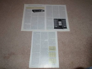 Mark Levinson No 38 Preamp Review, 5 pgs, 1994, RARE! - Picture 1 of 1