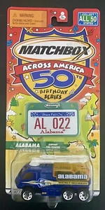 2001 MATCHBOX ACROSS AMERICA ALABAMA AIRPORT FIRE PUMPER TRUCK BLUE - Picture 1 of 2