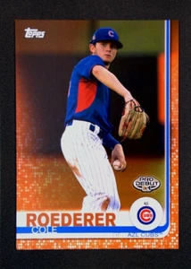 2019 Topps Pro Debut #89 Cole Roederer RC Orange Refractor SP #/25  - Picture 1 of 3