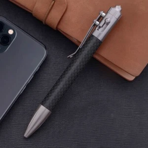 Practical Carbon Fiber + Titanium Alloy Pocket Ball Pen Business SignaturePenEDC - Picture 1 of 6