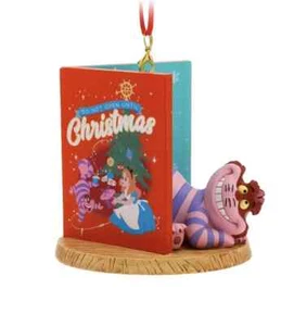 New Disney Parks Cheshire Cat Christmas Card Sketchbook Ornament - Picture 1 of 1