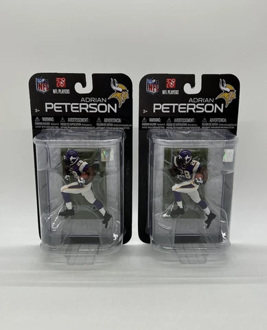 Adrian Peterson Minnesota Vikings 3” McFarlane SportsPicks Action Figure Lot!!! Cover