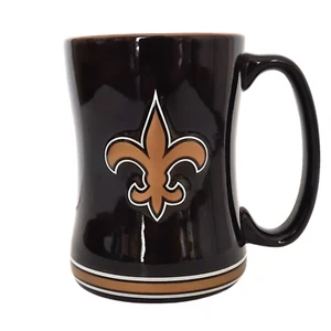 NFL New Orleans SAINTS Kaffeebecher Tasse 14 oz Keramik Relief, 2015 Boelter Brands - Bild 1 von 10