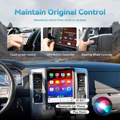 12.1" Android Carplay Car Stereo Radio GPS Navi 8+256GB For Dodge RAM 2009-2012 - Image 1 of 4