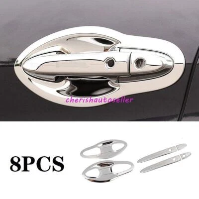 Steel Chrome Side Door Handle Bowl Cover Fit for 2016-2022 Honda HR-V Vezel - Imagem 1 de 2