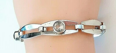 Theodor Klotz ° SILBER DESIGN ARMBAND ° 925 / 1000 ° TEKA ° Glassteine ° - Bild 1 von 4