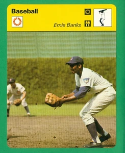 1977 SPORTSCASTER ERNIE BANKS MR. CUB CHICAGO CUBS LETS PLAY 2 HOF - Picture 1 of 2