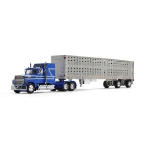 First Gear 1/64 Ford LTL 9000 w/ Sleeper & PSAL Livestock Trailer 60-1769 NEW - Picture 1 of 1