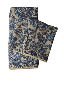 Ralph Lauren THE LANDING Damask BLUE 1 King/ 1 Standard Pillow Sham Pillow Shams - Picture 1 of 18