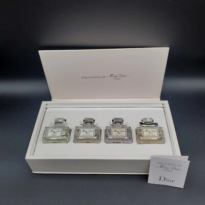 THE SCENTS OF Miss Dior Cherie perfume set 5ml x 4 unused - Image 1 of 4