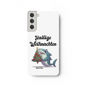 Szczęśliwy świąteczny rekin z choinką design monachijskie palmy - Samsung Galax - Zdjęcie 1 z 1