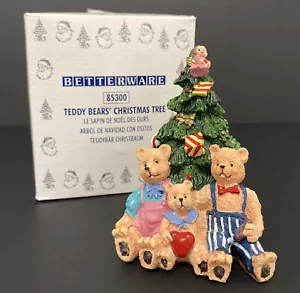 Betterware 85300 Teddy Bears Christmas Tree Vintage Ornament Decoration Festive - Picture 1 of 13