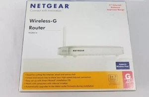 NEW Netgear Wireless-G Router 54MBPS 4 Ports WGR614 - Picture 1 of 3