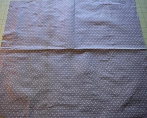 7517 Lg. Stück antik 1890-1910 Baumwollstoff, grau mit weißen X's - Bild 1 von 2