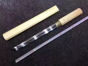 20“ Handmade Japanese 1095 Steel Clay Tempered Samurai Sword Tanto knife Sharp - Picture 1 of 8