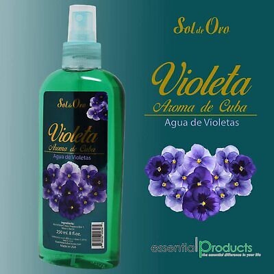 Sol De Oro Agua De Violeta Aroma De Cuba 8 Oz Colonia Cologne Spray Violet • 16.65€