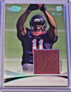2012 Topps Prime Silver Rainbow Relic juego bola DeVier Posey/10 Texans dañados - Imagen 1 de 1