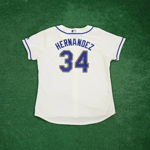 Felix Hernandez Majestic Seattle Mariners Alt.Ivory Women's Cool Base Jersey Cover