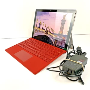 Microsoft Surface Pro 4, 2.4GHz i5-6300U, 8GB RAM, 256GB, Win 10 Pro, Red - Picture 1 of 18