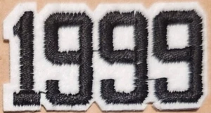 The Year 1999 embroidered Iron on patch - Picture 1 of 2