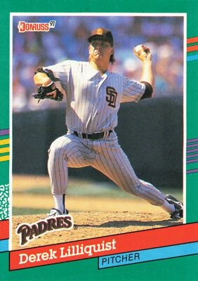 Derek Lilliquist 1991 Donruss #570 San Diego Padres - Image 1 of 2
