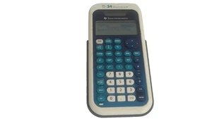 Texas Instruments TI-34 Multiview Scientific Calculator Yellow Blue With Case - Picture 1 of 3