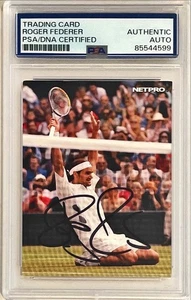 2003 Netpro Photo Tennis Roger Federer Rookie RC Signed Auto Card #3 PSA DNA - Picture 1 of 1
