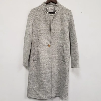 Abrigo Largo Zara Mujer Old Money Scandi Talla M Gris Oficina Carrera Cápsula Foto 1 de 4