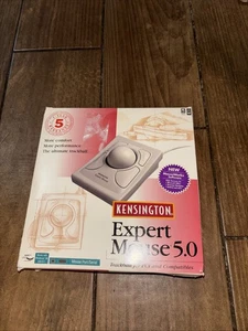 Kensington Expert Mouse Trackball Model #64215 Vintage With Cable And Converter  - Picture 1 of 3